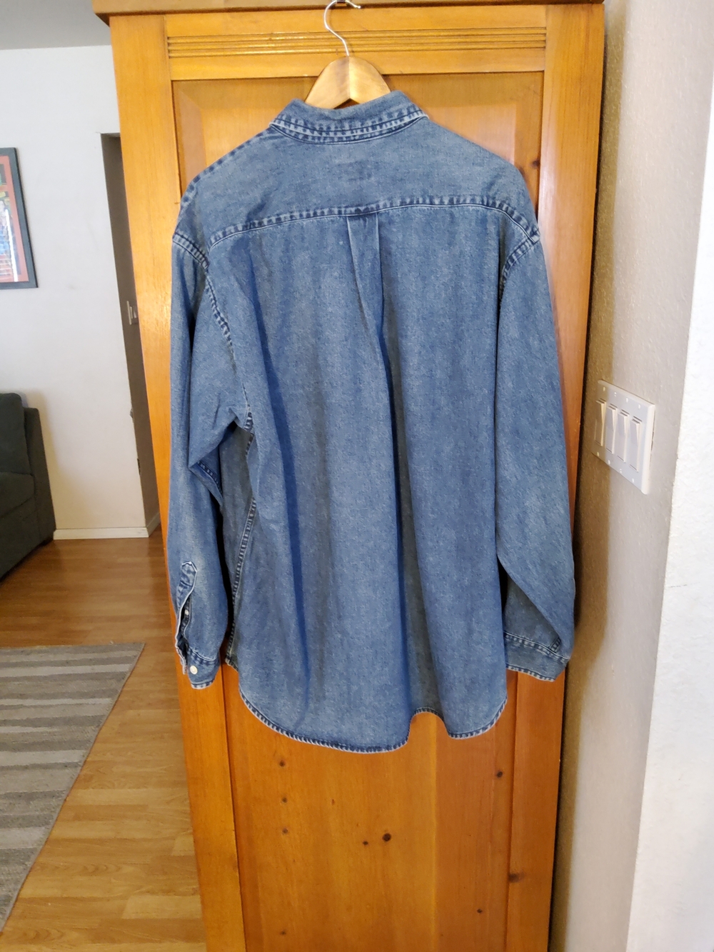 Ralph Lauren Jeans CO Denim Button Down Size XL VGUC Vintage 90's - Picture 10 of 14